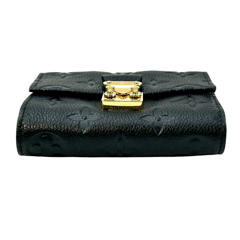 Louis Vuitton Monogram Empreinte Portefeuille Metis Conpact Wallet - Noir