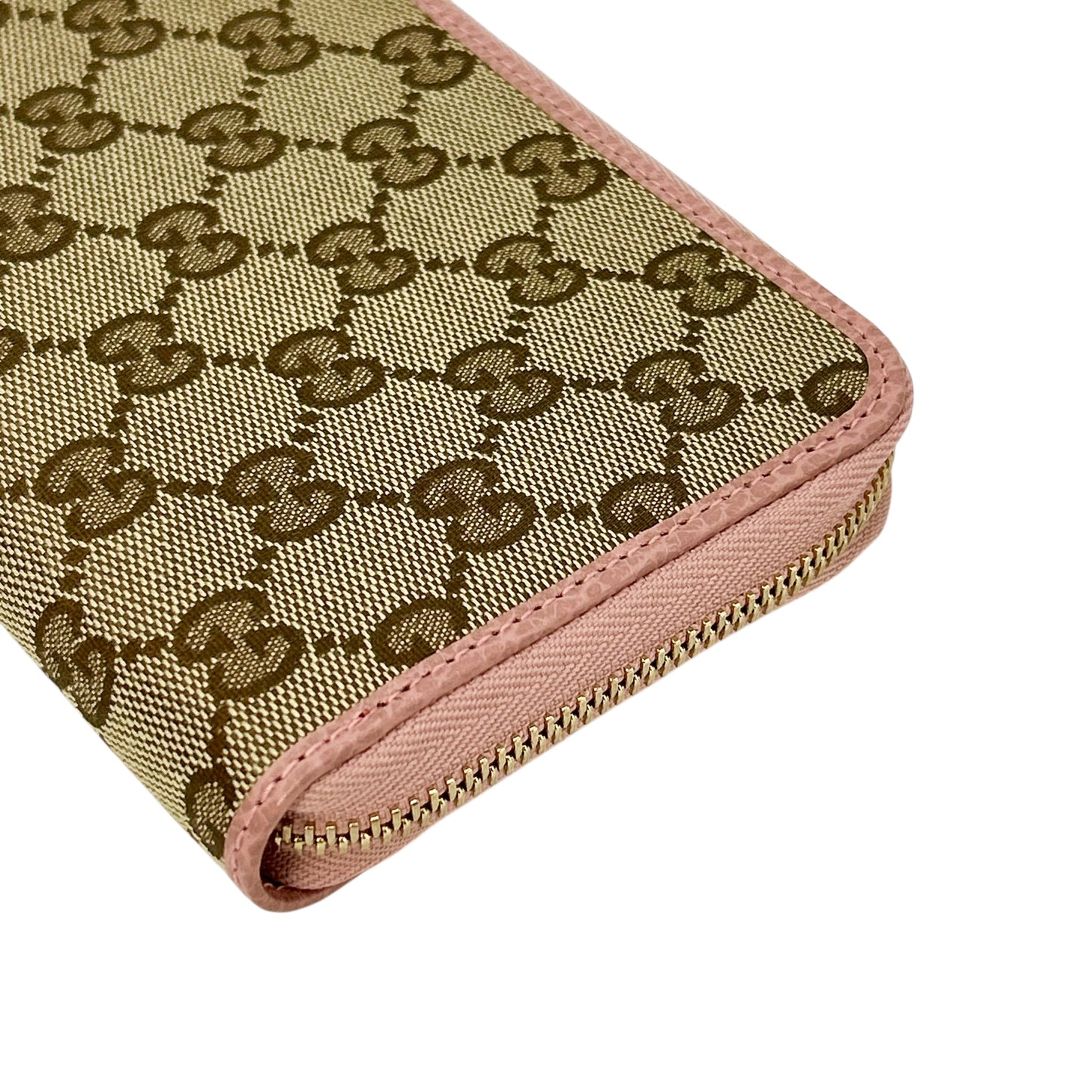 GUCCI GG Canvas Zip Around Long Wallet