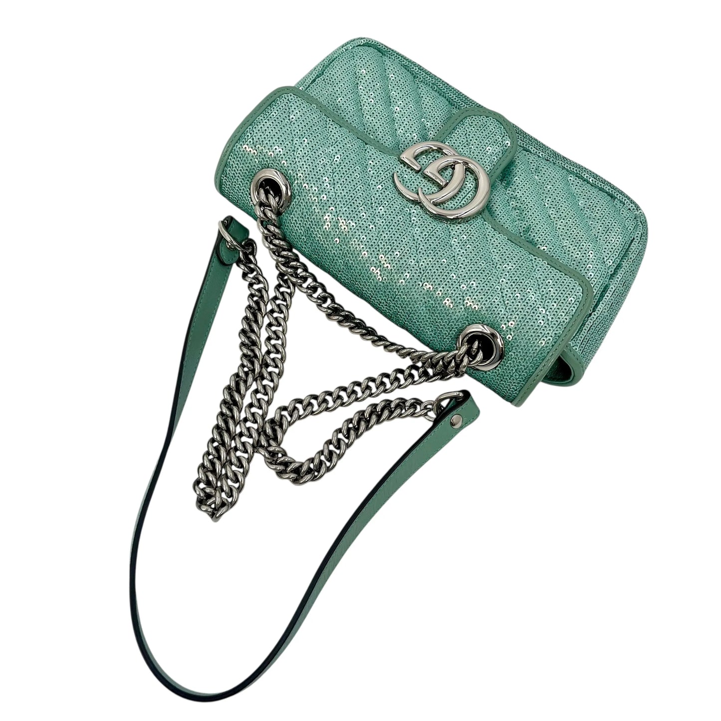 GUCCI GG Marmont Sequinned Shoulder Bag