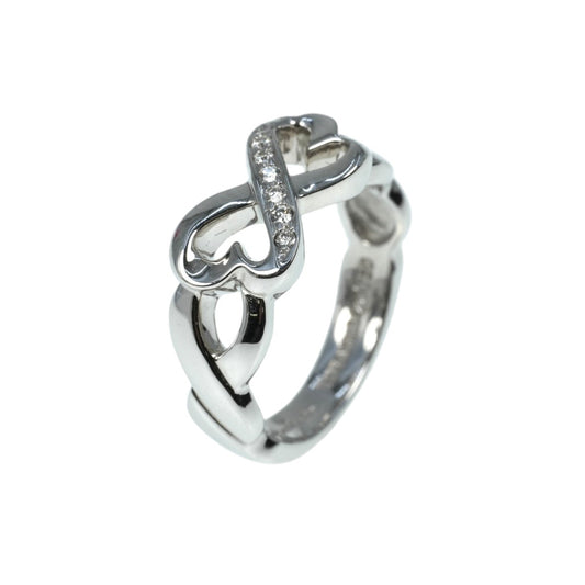 Tiffany Double Loving Heart Diamond Ring Jewelry