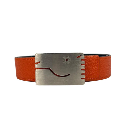 Hermès Belt Buckle Reversible Orange