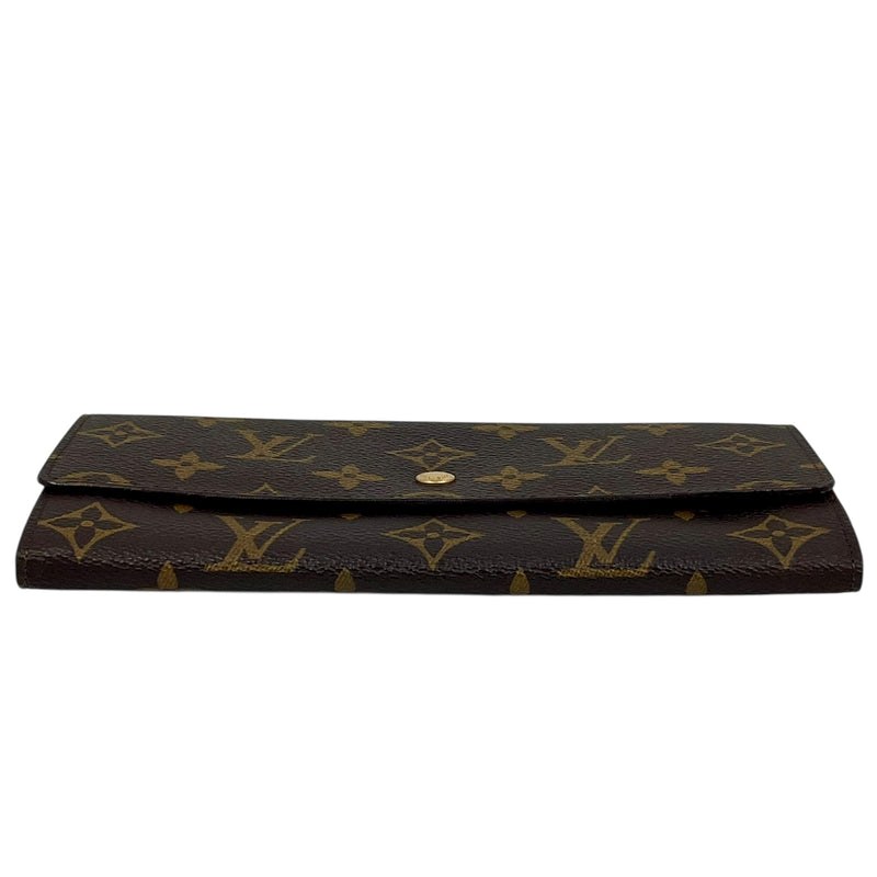 Louis Vuitton Monogram Portemonnaie Credit Bi-fold Long Wallet - Brown 31496