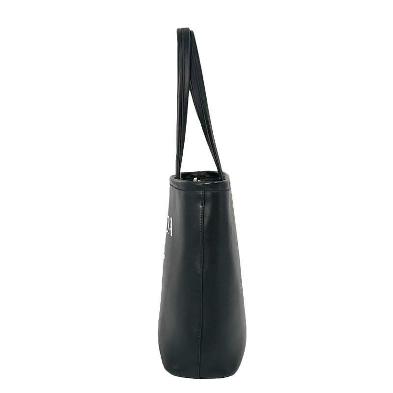 PRADA Soft Calf Leather 2way Tote Bag Shoulder Bag - Black
