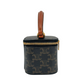 CELINE Mini Vanity Case in Triomphe Canvas & Calfskin Mini Bag