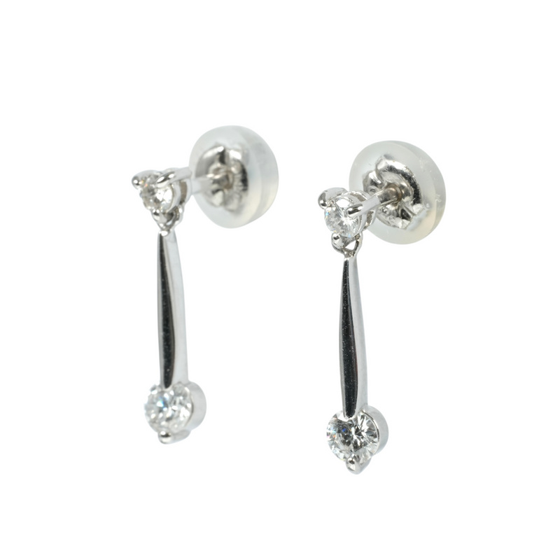 Pt900 Diamond Earring