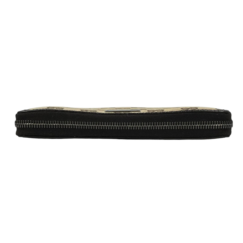 GUCCI Guccissima Round Zipper Long Wallet - Brown