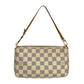 Louis Vuitton Damier Azur Pochette Accessories Pouch - White