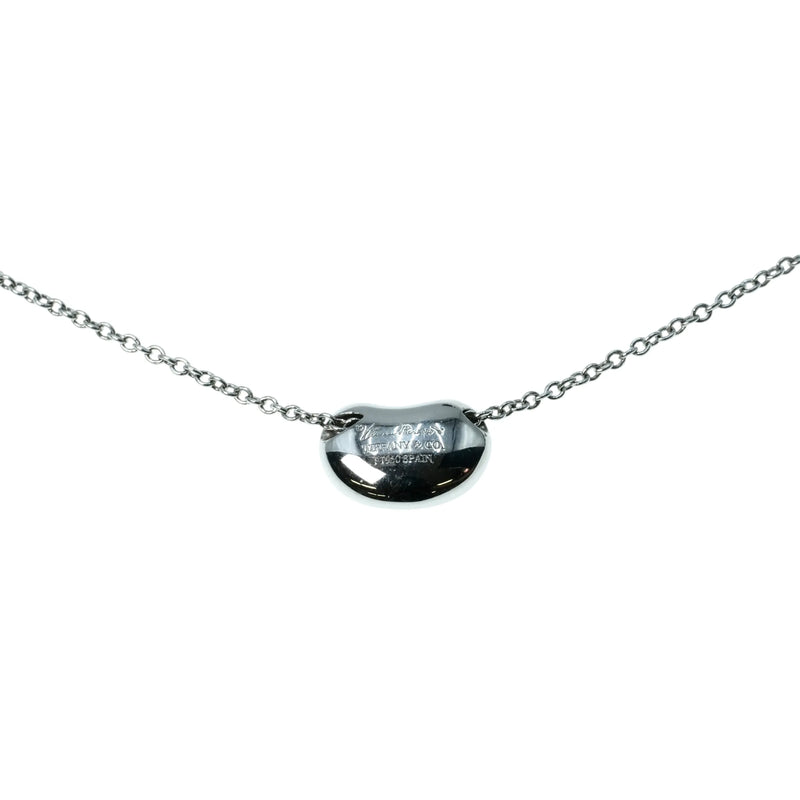 Tiffany Bean Design Diamond Pendant Necklace Pt950