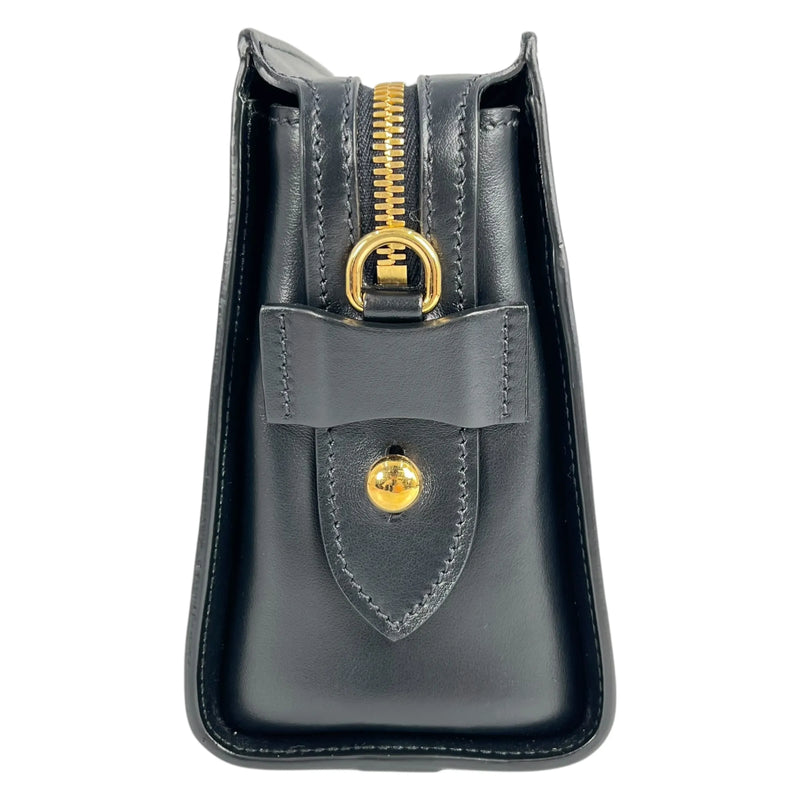 PRADA Esplanade Saffiano Leather Shoulder Bag - Black