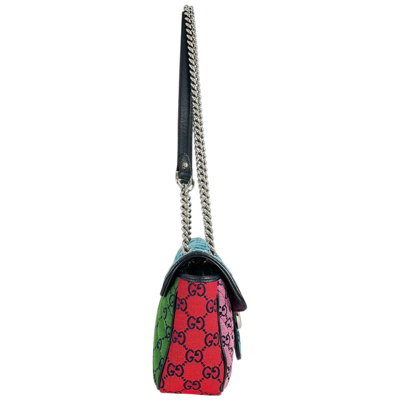 GUCCI GG Marmont Chain Shoulder Bag - Multicolor 