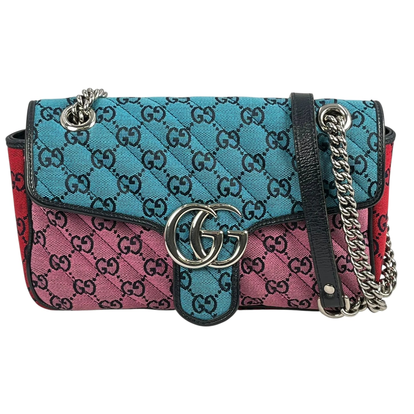 GUCCI GG Marmont Chain Shoulder Bag - Multicolor 
