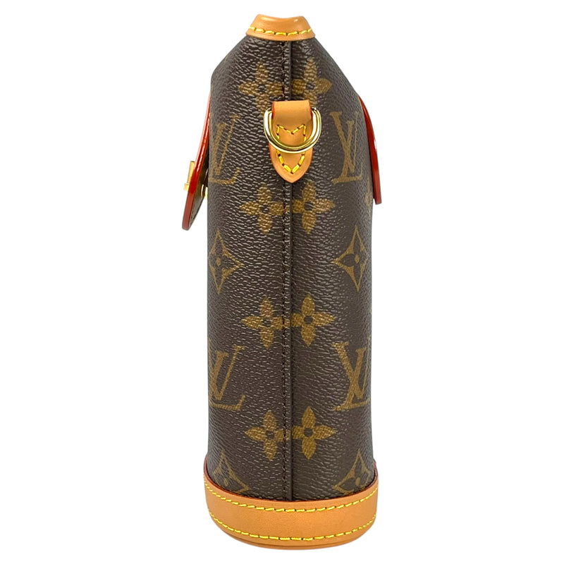 Louis Vuitton Monogram Fold Me Pouch Phone Case Shoulder Bag - Brown