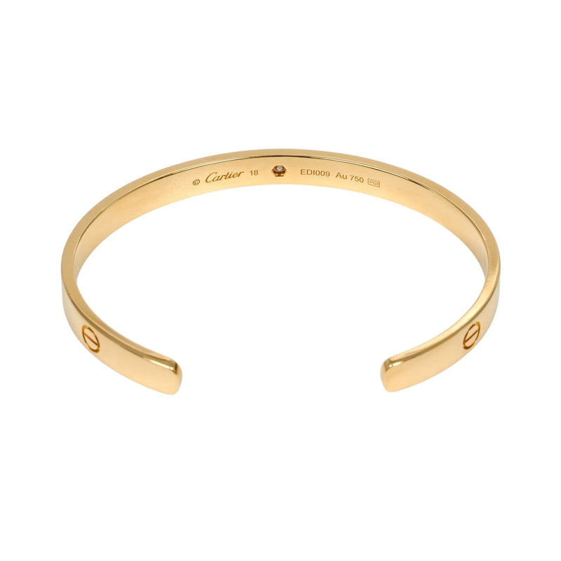 Cartier Love Open Bracelet 1PD Diamond 18KYG Jewelry