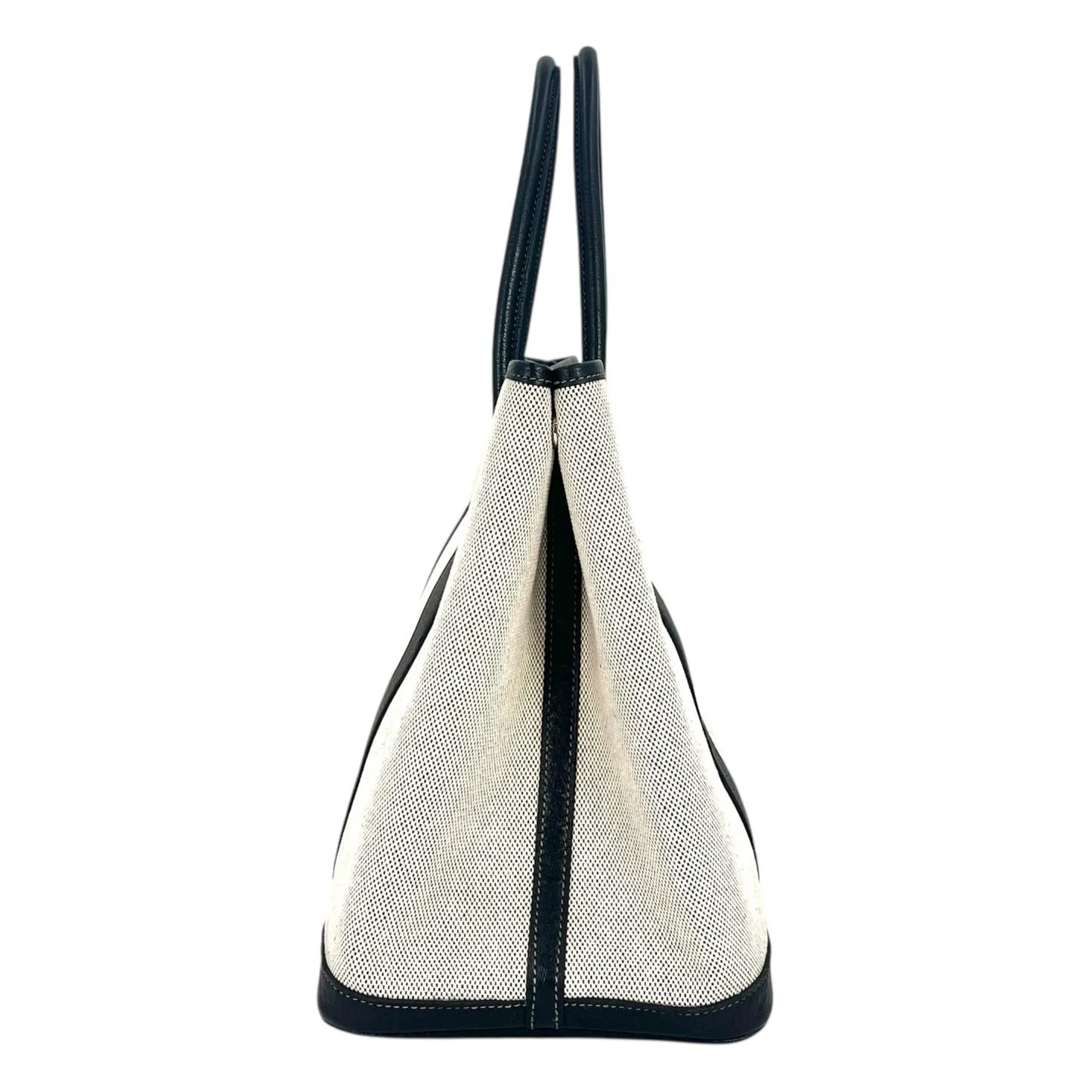 Hermès Garden Party PM ▢J Stamp (2006) Handbag/Tote Bag - Black/Noir 