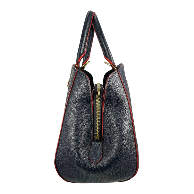 Louis Vuitton Monogram Empreinte Montaigne BB Hand Bag - Navy