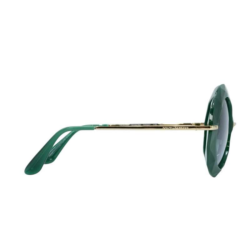 DOLCE＆GABBANA Round Sunglasses - Green - 33964