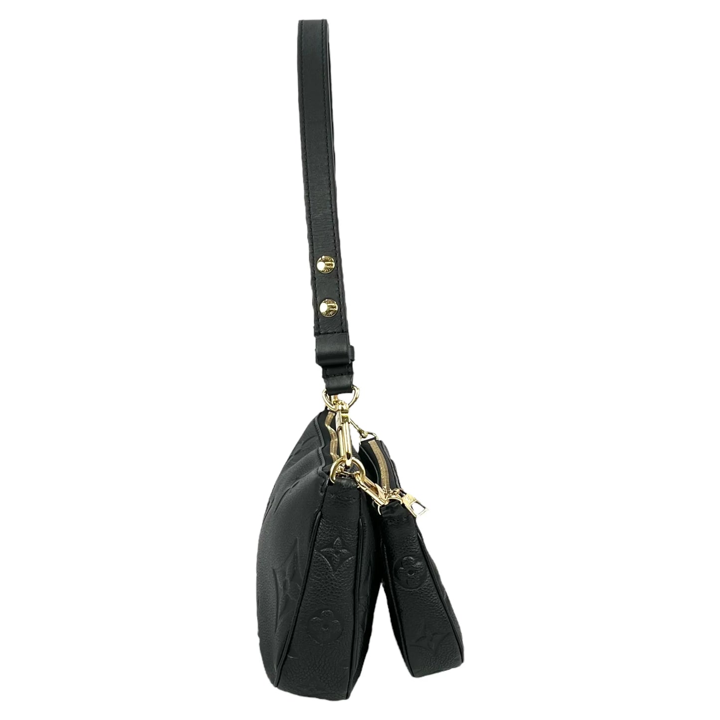 Louis Vuitton Monogram Empreinte Multi Pochette Hand Bag - Black
