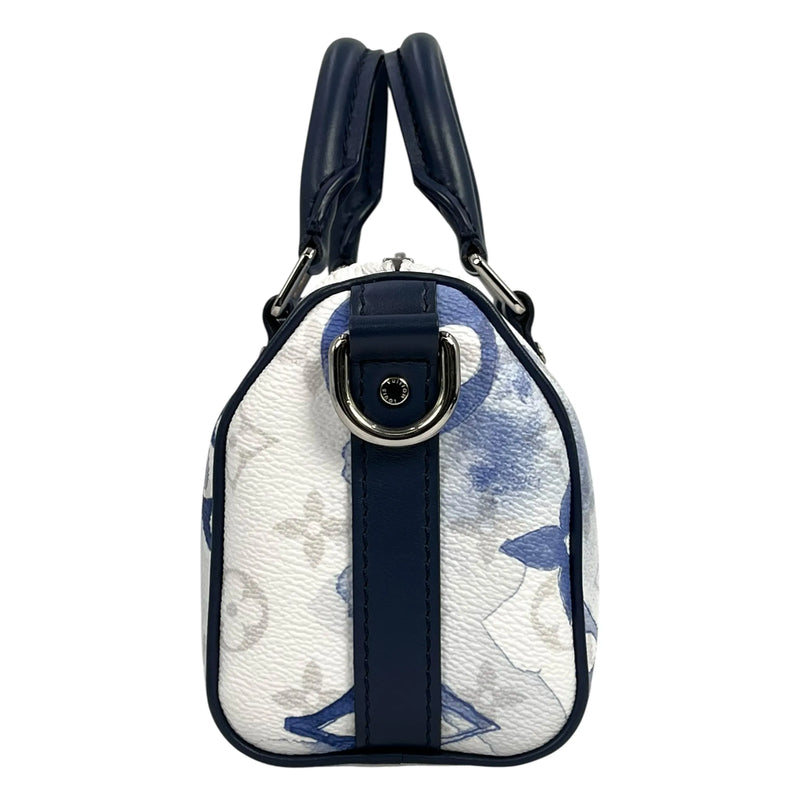 Louis Vuitton Monogram Watercolor Keepall XS Shoulder Bag Mini Bag - White × Blue