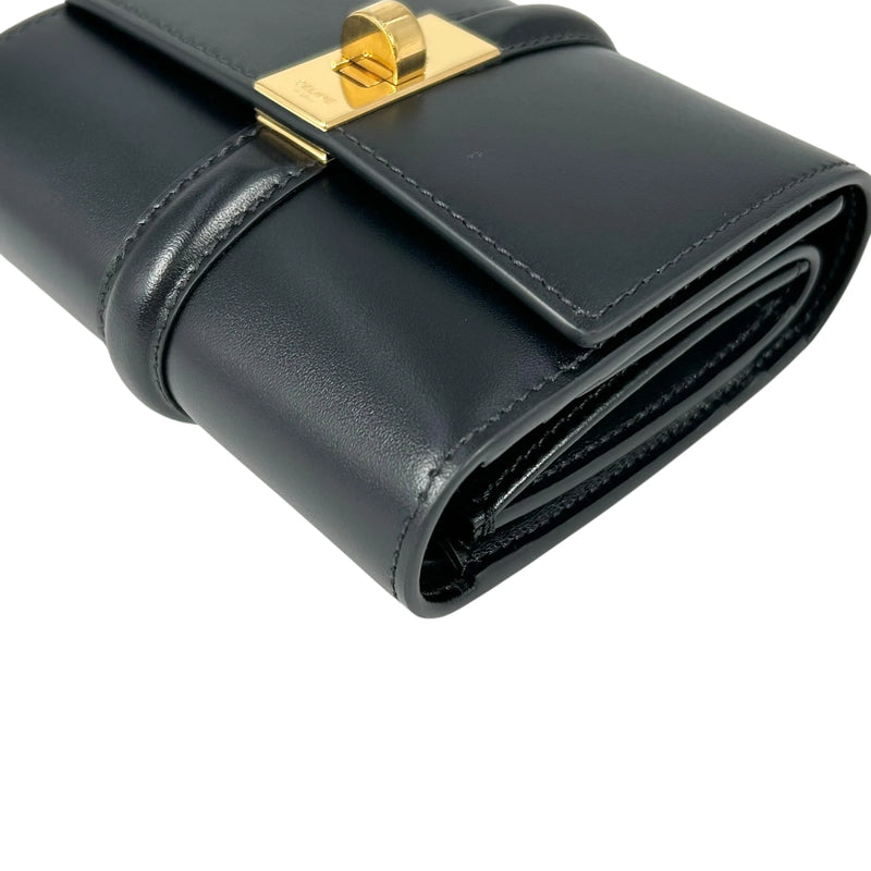 CELINE Trifold Calfskin Compact Wallet 16 - Black