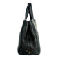 PRADA Punching Logo Hand Bag Leather - Black