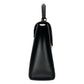 GUCCI Guccissima Padlock Top Handle Leather Hand Bag - Black