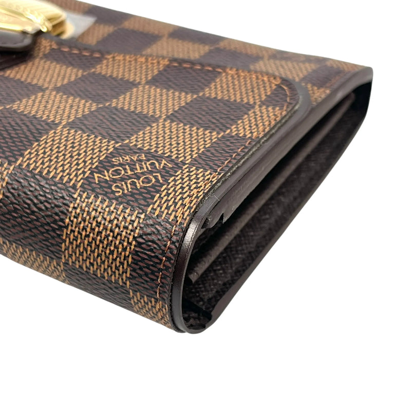 Louis Vuitton Damier Portefeuille Sistina Long Wallet - Brown