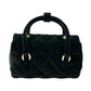 CHANEL Matelasse Boston Velvet Mini Bag Shoulder Bag - Black