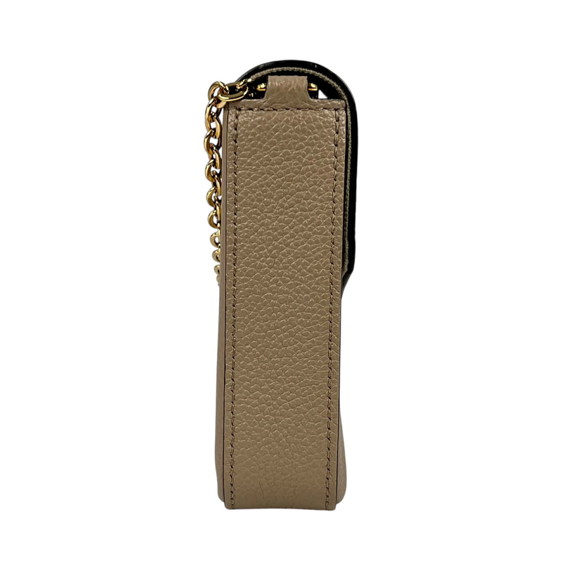 LOUIS VUITTON Pochette Felicie Monogram Empreinte Chain Wallet - Beige