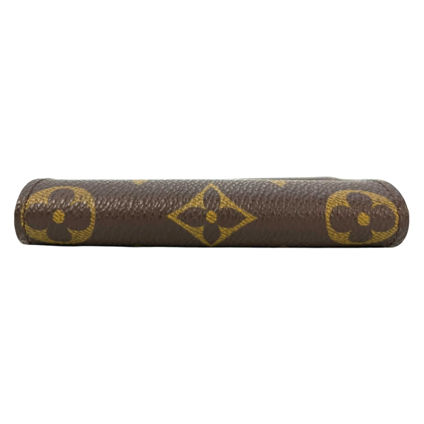 LOUIS VUITTON Porte Carte Credit Pression Monogram Canvas Card Case - Dark Brown 