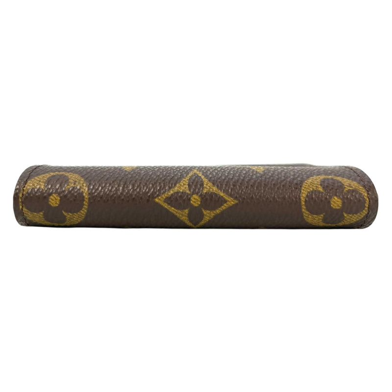 LOUIS VUITTON Porte Carte Credit Pression Monogram Canvas Card Case - Dark Brown 