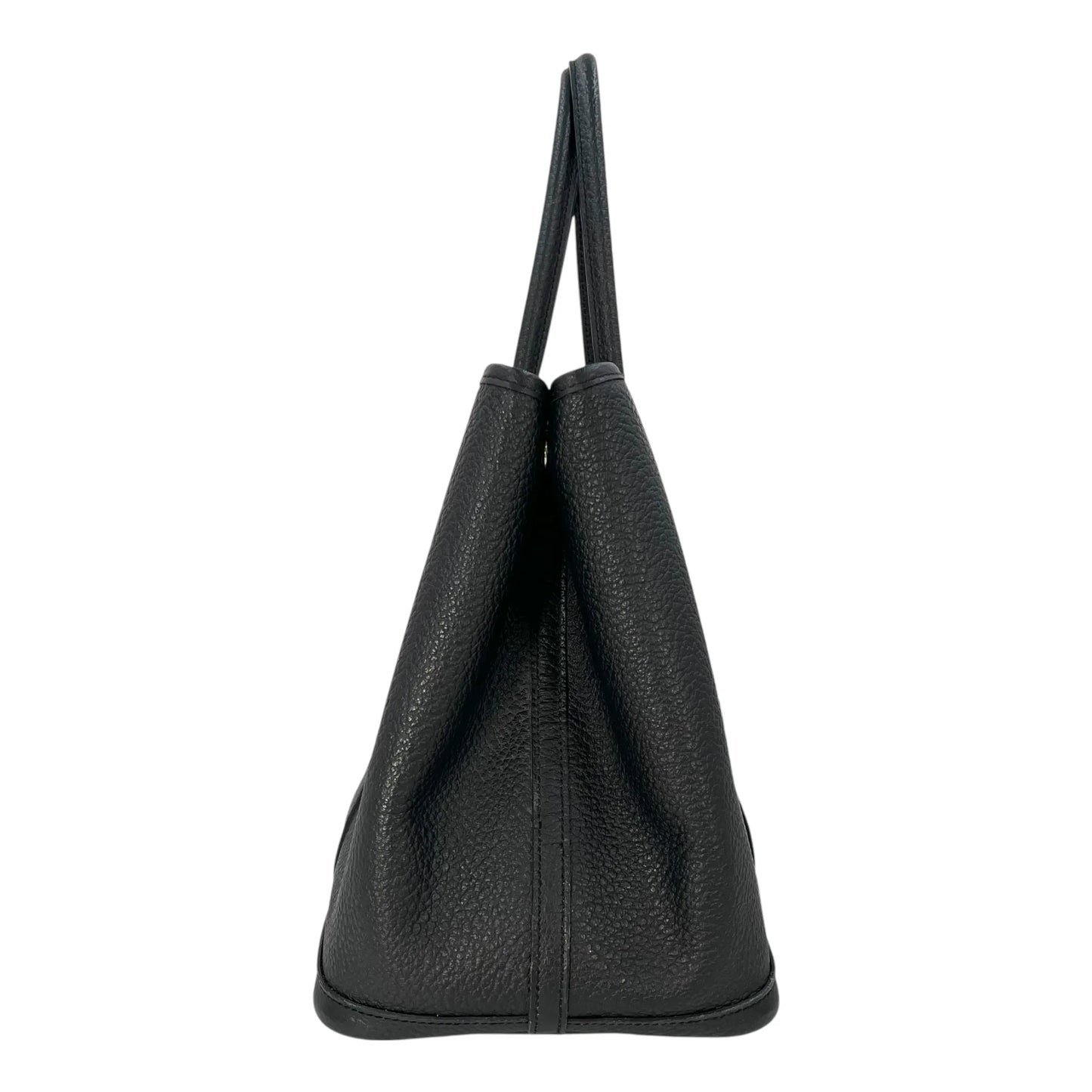 HERMES Garden Party PM Negonda X Stamped Tote Bag - Black