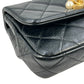 CHANEL Matelasse Lambskin Pearl Chain Shoulder Bag - Black