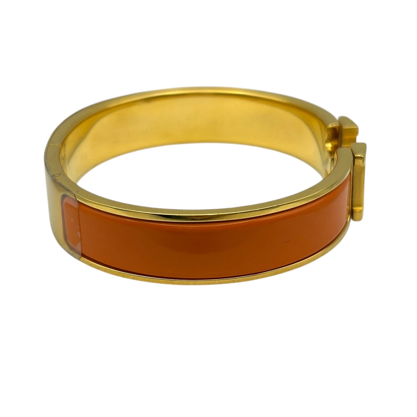 HERMES Clic H Orange Gold