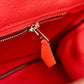 HERMES Birkin30 taurillon Rouge pivoine SVmetal fittings □R