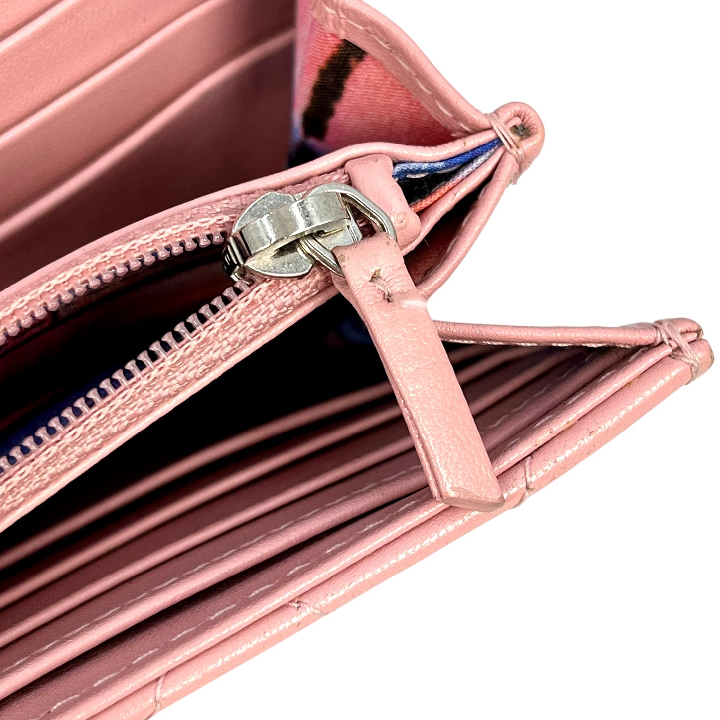CHANEL Wild Stitch Long wallet Lambskin