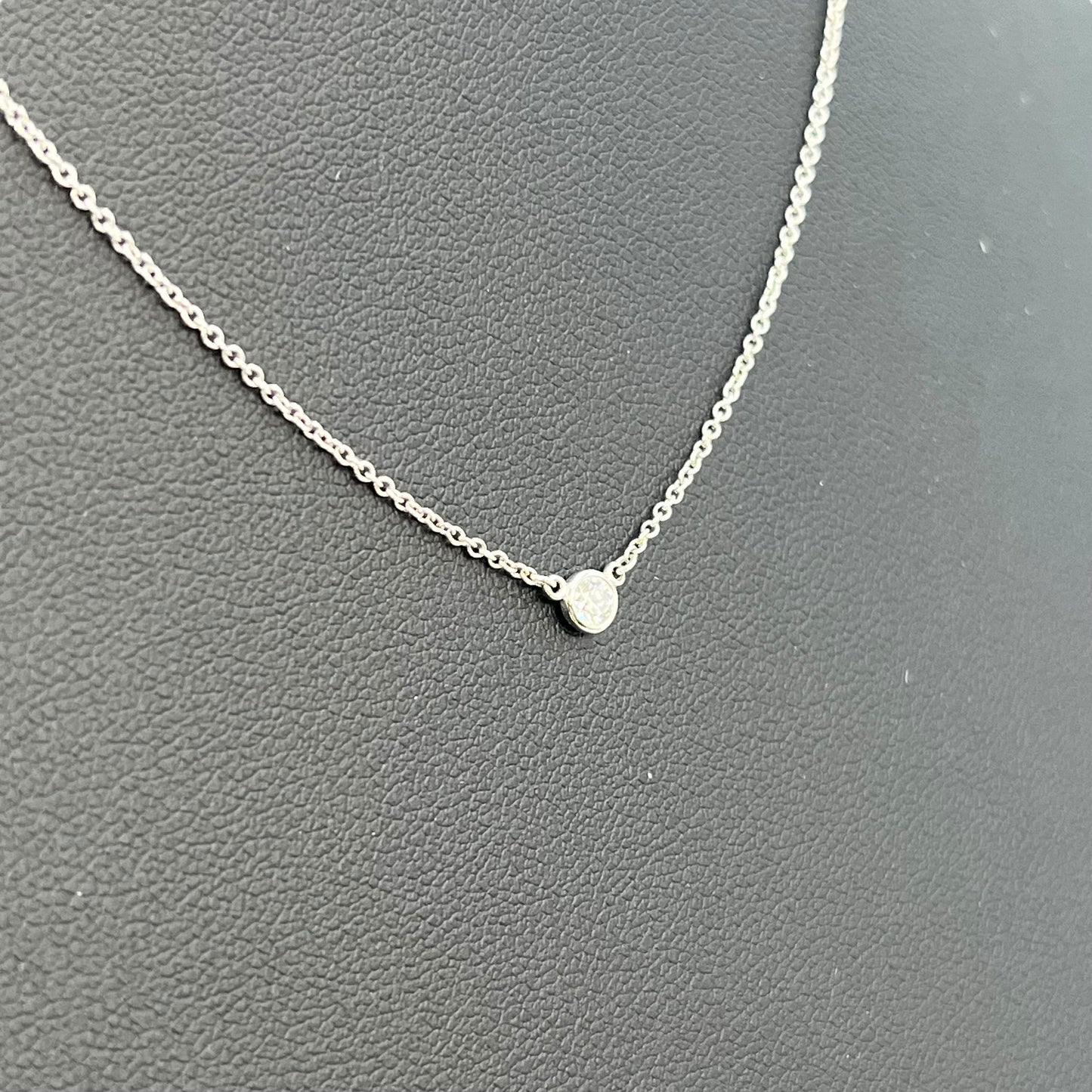 Tiffany & Co By The Yard Diamond Necklace Pt950