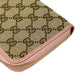 GUCCI GG Canvas Zip Around Long Wallet