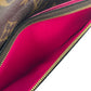 Louis Vuitton Monogram Pochette Week End Chain Wallet - Brown