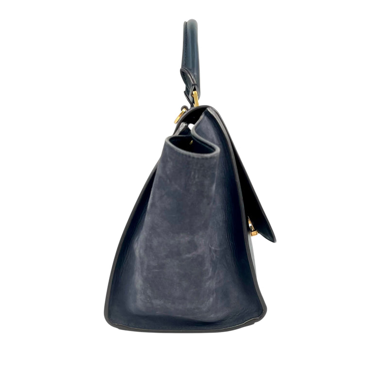 CELINE Trapeze Hand Bag - Navy Blue