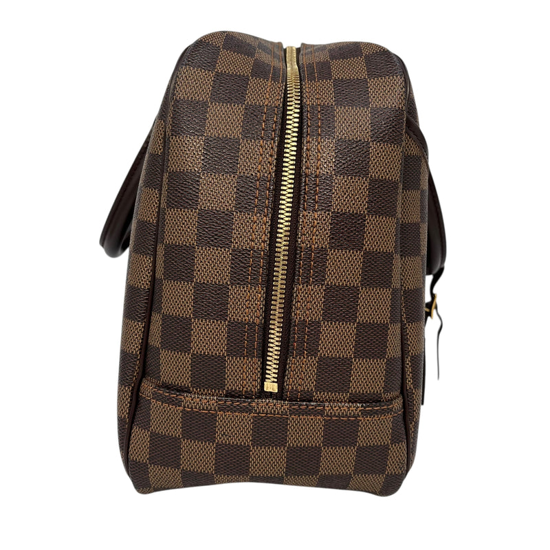 Louis Vuitton Damier Deauville Bowling Vanity Hand Bag