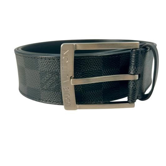 Louis Vuitton Initiales Damier Graphite Belt