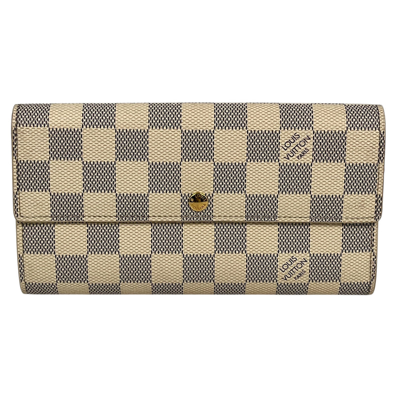 Louis Vuitton Damier Portefeille Sarah Long Wallet - White