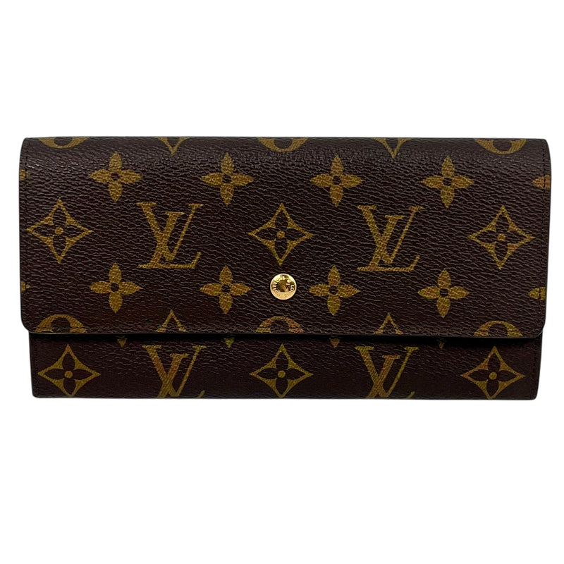 Louis Vuitton Monogram Portemonnaie Credit Bi-fold Long Wallet - Brown 31496