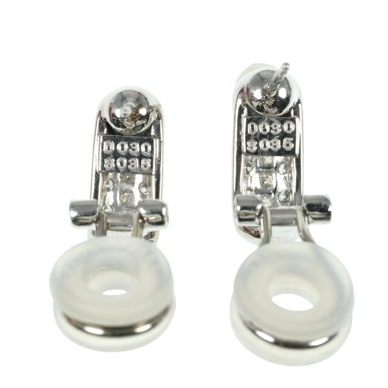 Sapphire Platinum Earring Pt900