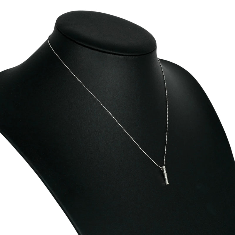 K14WG 7P Diamond Necklace