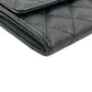 CHANEL Materasse Caviar Skin Classic Flap Long Wallet - Black