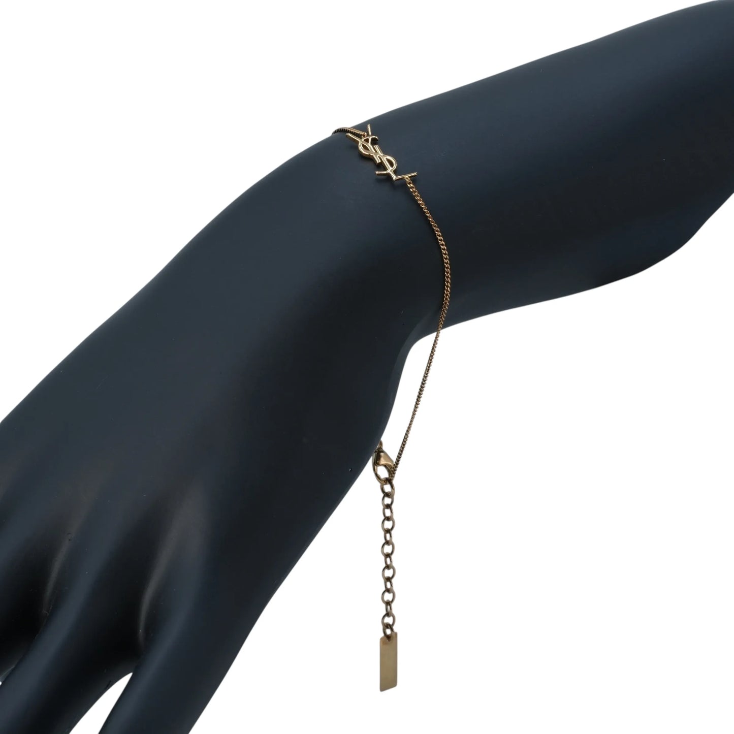 Saint Laurent YSL Logo Bracelet - Gold Plated