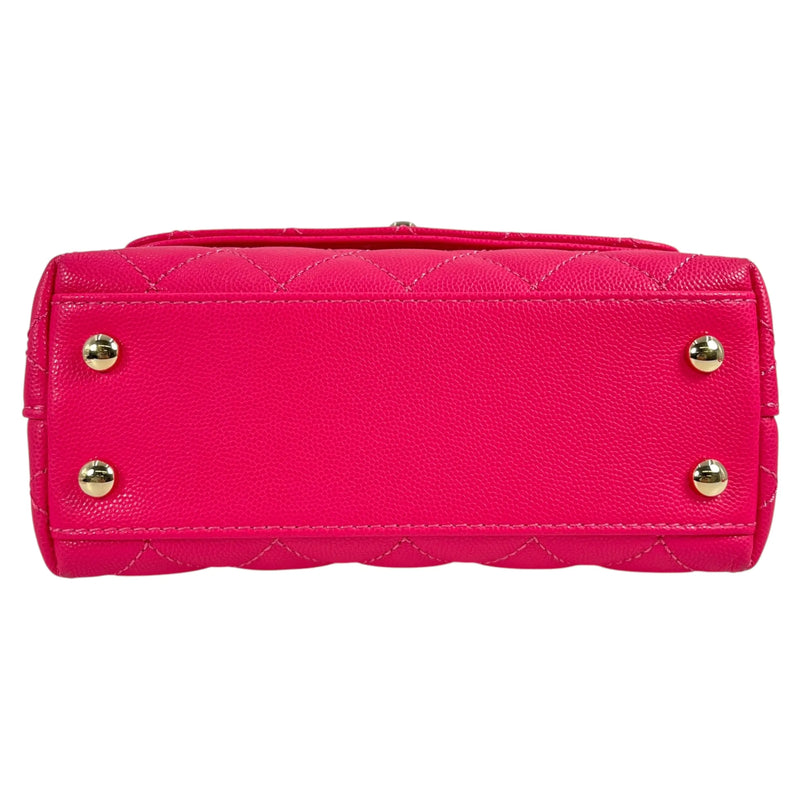 CHANEL Coco Handle 19XXS Caviar Skin Hand Bag - Pink