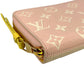 Louis Vuitton Monogram Empreinte Zippy Long Wallet - Pink