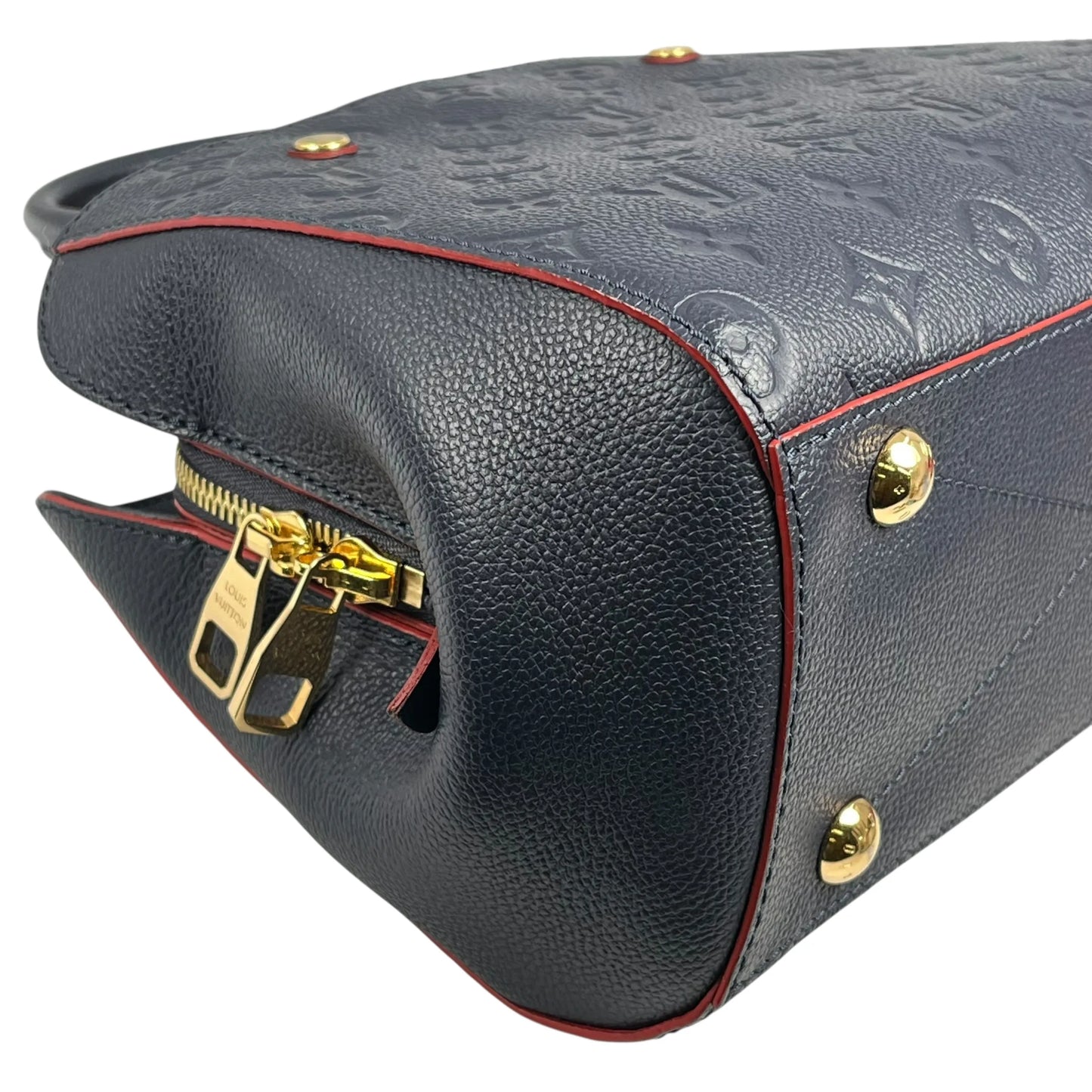 Louis Vuitton Monogram Empreinte Montaigne BB Hand Bag - Navy